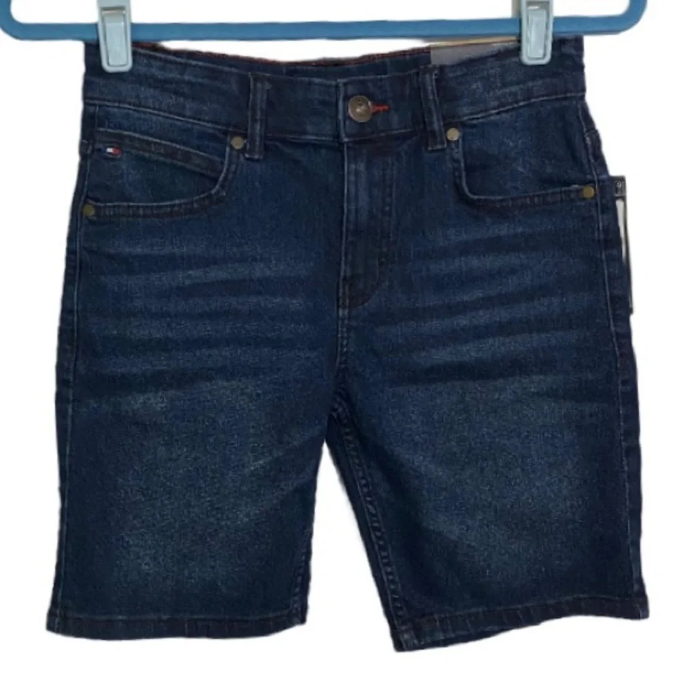 Tommy Hilfiger Boys Denim Shorts Boys Size 14 Blue Denim Adjustable Waist